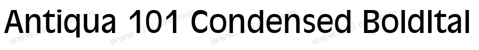 Antiqua 101 Condensed BoldItalic字体转换